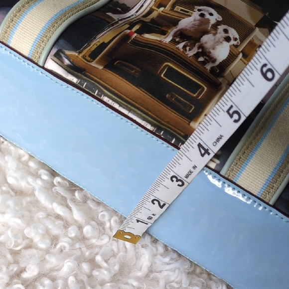 Anya Hindmarch Light Blue and Cream Striped Strap Tote - Picture 8 of 13